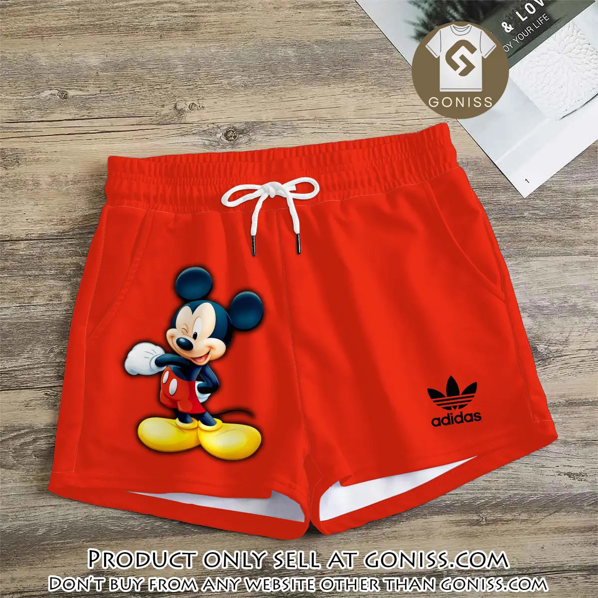 Premium mickey mouse in adidas women shorts lady beach shorts wms1082 gn1229021